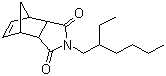 结构式 CAS# 113-48-4, 增效胺; 协力克; N-(2-乙基己基)-双环(2,2,1)-5-庚烯-2,3-二甲酰亚胺