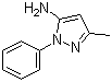 5-Amino-3-methyl-1-phenylpyrazole molecular structure (CAS 1131-18-6)