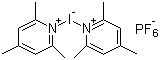 structure of CAS# 113119-46-3, Bis(2,4,6-trimethylpyridine)iodine(I) hexafluorophosphate