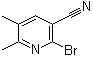 structure of CAS# 113124-06-4, 2-Bromo-5,6-dimethyl-3-pyridinecarbonitrile