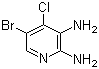 5-Bromo-4-chloro-2,3-pyridinediamine molecular structure (CAS 1131604-99-3)