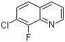 结构式 CAS# 1133116-09-2, 7-氯-8-氟喹啉