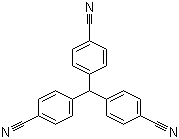 structure of CAS# 113402-31-6, 4,4',4''-Methylidenetrisbenzonitrile
