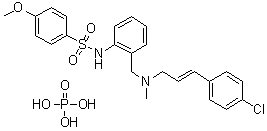 KN-92 phosphate molecular structure (CAS 1135280-28-2)