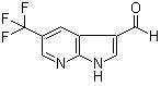 结构式 CAS# 1135283-53-2, 5-(三氟甲基)-1H-吡咯并[2,3-b]吡啶-3-甲醛