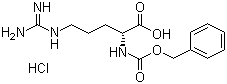 结构式 CAS# 113712-05-3, N2-[苄氧羰基]-D-精氨酸单盐酸盐