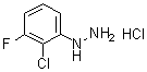 结构式 CAS# 1138036-54-0, (2-氯-3-氟苯基)肼盐酸盐
