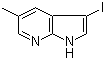 结构式 CAS# 1138443-83-0, 3-碘-5-甲基-1H-吡咯并[2,3-b]吡啶