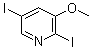 structure of CAS# 1138444-33-3, 2,5-Diiodo-3-methoxypyridine