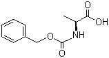 结构式 CAS# 1142-20-7, 苄氧羰基-L-丙氨酸; N-CBZ-L-丙氨酸