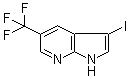 结构式 CAS# 1142192-57-1, 3-碘-5-(三氟甲基)-1H-吡咯并[2,3-b]吡啶