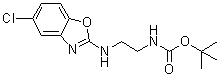 N-[2-[(5-Chloro-2-benzoxazolyl)amino]ethyl]carbamic acid 1,1-dimethylethyl ester molecular structure (CAS 1144509-75-0)