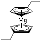Bis(ethylcyclopentadienyl)magnesium molecular structure (CAS 114460-02-5)