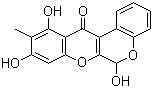 structure of CAS# 114567-34-9, Boeravinone B;6,9,11-Trihydroxy-10-methyl-[1]benzopyrano[3,4-b][1]benzopyran-12(6H)-one