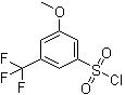 3-Methoxy-5-trifluoromethylbenzenesulfonyl chloride molecular structure (CAS 1146355-33-0)