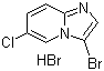 structure of CAS# 1146615-84-0, 3-Bromo-6-chloroimidazo[1,2-a]pyridine hydrobromide