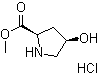 结构式 CAS# 114676-59-4, (2R,4R)-4-羟基吡咯烷-2-羧酸甲酯盐酸盐