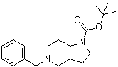 结构式 CAS# 1147421-99-5, 八氢-5-(苯基甲基)-1H-吡咯并[3,2-c]吡啶-1-羧酸叔丁酯