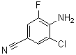 structure of CAS# 1147558-43-7, 4-Amino-3-chloro-5-fluorobenzonitrile