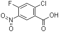 结构式 CAS# 114776-15-7, 2-氯-4-氟-5-硝基苯甲酸