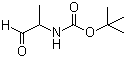 structure of CAS# 114857-00-0, (1-Methyl-2-oxoethyl)carbamic acid tert-butyl ester
