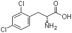 structure of CAS# 114872-98-9, D-2,4-Dichlorophenylalanine;2,4-Dichloro-D-phenylalanine