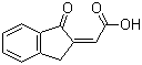 2-(1,3-Dihydro-1-oxo-2H-inden-2-ylidene)acetic acid molecular structure (CAS 114915-75-2)
