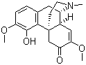 structure of CAS# 115-53-7, Sinomenine;(9alpha,13alpha,14alpha)-7,8-Didehydro-4-hydroxy-3,7-dimethoxy-17-methylmorphinan-6-one