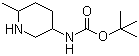 structure of CAS# 1150618-39-5, tert-Butyl 6-methylpiperidin-3-ylcarbamate