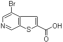 structure of CAS# 1151512-25-2, 4-Bromothieno[2,3-c]pyridine-2-carboxylic acid