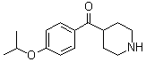 结构式 CAS# 1152521-45-3, [4-(1-甲基乙氧基)苯基]-4-哌啶基甲酮