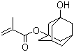 structure of CAS# 115372-36-6, 3-Hydroxy-1-adamantyl methacrylate;1,3-Adamantanediol monomethacrylate; 1-Methacryloyloxy-3-adamantanol; 2-Methyl-2-propenoic acid 3-hydroxytricyclo[3.3.1.1(3,7)]dec-1-yl ester