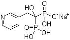 结构式 CAS# 115436-72-1, 利赛膦酸钠; 利塞膦酸钠; 1-羟基-2-(3-吡啶基)乙叉-1,1-双膦酸钠