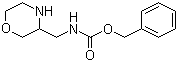 structure of CAS# 1154870-85-5, Benzyl [(morpholin-3-yl)methyl]carbamate;N-(3-Morpholinylmethyl)carbamic acid phenylmethyl ester