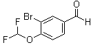 结构式 CAS# 1155878-02-6, 3-溴-4-(二氟甲氧基)苯甲醛