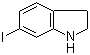 结构式 CAS# 115666-46-1, 6-碘吲哚啉