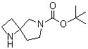 结构式 CAS# 1158749-79-1, 1,6-二氮杂螺[3.4]辛烷-6-羧酸叔丁酯