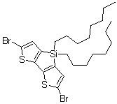 structure of CAS# 1160106-14-8, 5,5'-Dibromo-3,3'-dioctylsilylene-2,2'-bithiophene