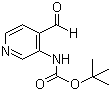结构式 CAS# 116026-95-0, (4-甲酰基吡啶-3-基)氨基甲酸叔丁酯