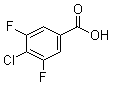 4-Chloro-3,5-difluorobenzoic acid molecular structure (CAS 1160573-19-2)