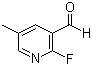 structure of CAS# 1160993-95-2, 2-Fluoro-5-methyl-3-pyridinecarboxaldehyde