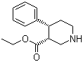 cis-4-Phenyl-3-piperidinecarboxylic acid ethyl ester molecular structure (CAS 116140-26-2)