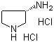 结构式 CAS# 116183-83-6, (S)-3-氨基吡咯烷二盐酸盐