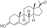 结构式 CAS# 1162-56-7, 6-去氢黄体酮