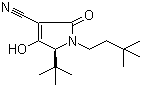 1-(3,3-Dimethylbutyl)-5-(tert-butyl)-2,5-dihydro-4-hydroxy-2-oxo-1H-pyrrole-3-carbonitrile molecular structure (CAS 1162665-55-5)