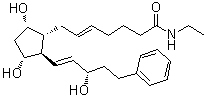 5-trans-Bimatoprost molecular structure (CAS 1163135-95-2)