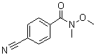 4-氰基-N-甲氧基-N-甲基苯甲酰胺分子结构 (CAS 116332-64-0)