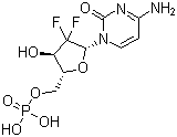 Gemcitabine monophosphate molecular structure (CAS 116371-67-6)