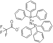 Bis(triphenylphosphine)iminium trifluoroacetate molecular structure (CAS 116405-43-7)