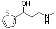 结构式 CAS# 116539-56-1, 3-甲基氨基-1-(2-噻吩基)-1-丙醇